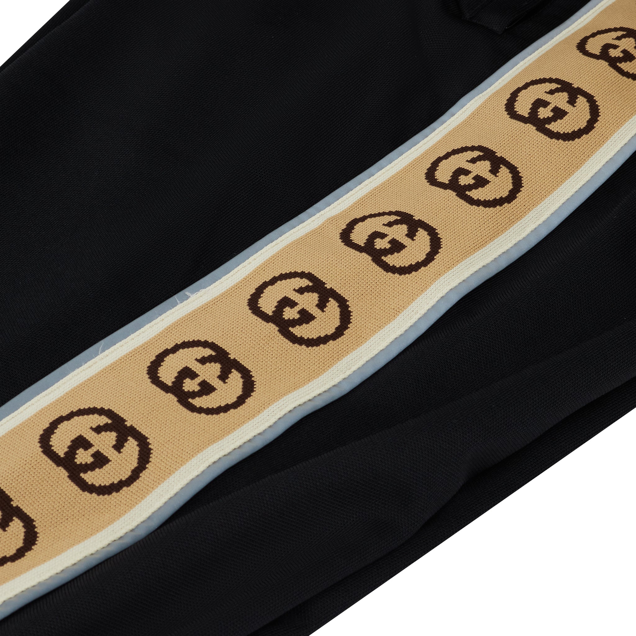 Image of Gucci GG Ribbon Black Sweatpants